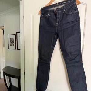 7 for all mankind dark blue skinny jeans Gwenevere Size 26